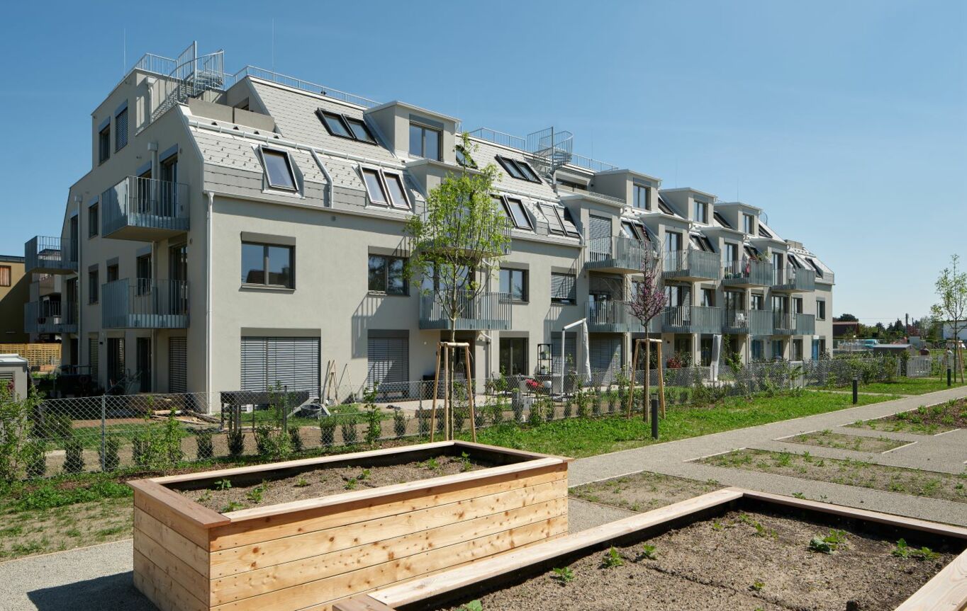 Gartenansicht Stiege 1 Gartenansicht Stiege 1