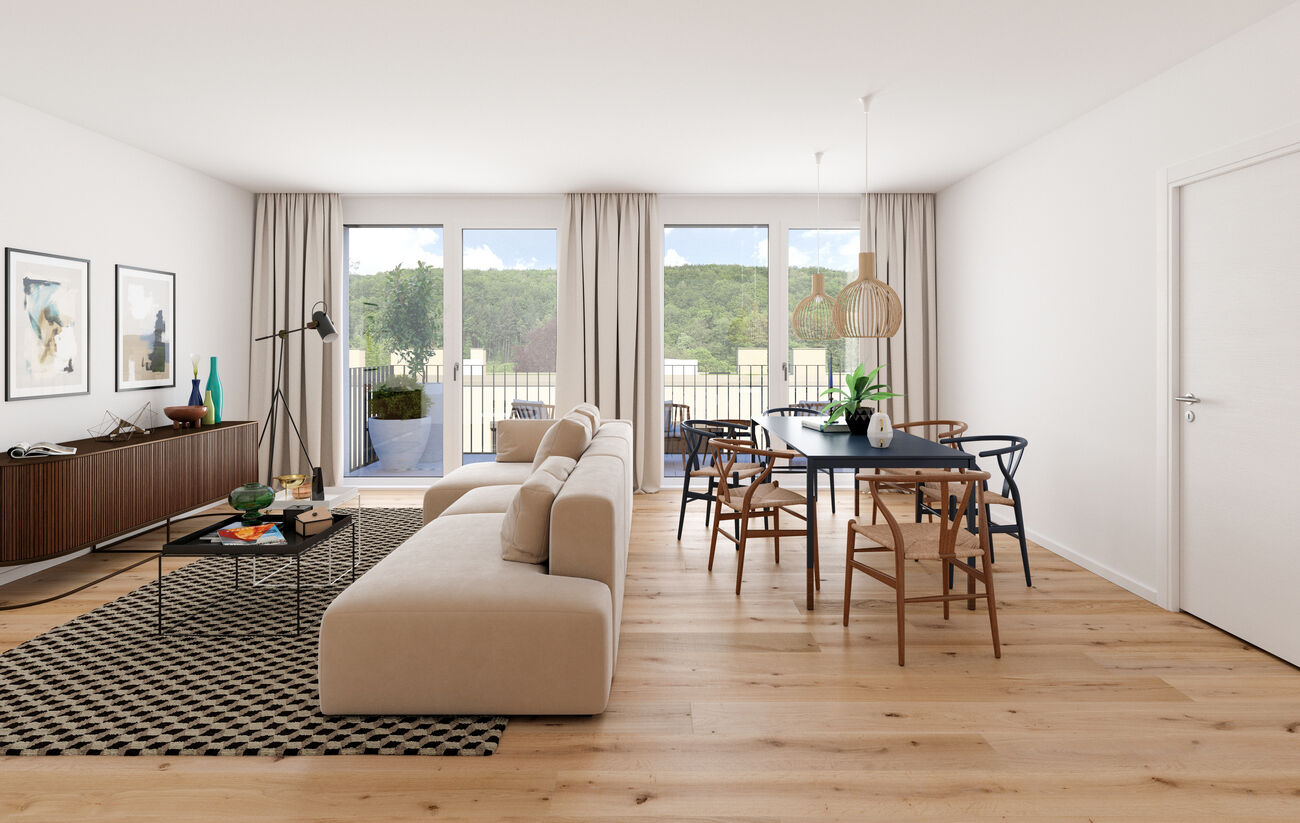 Visualisierung Kaltenleutgeben Wohnzimmer DG