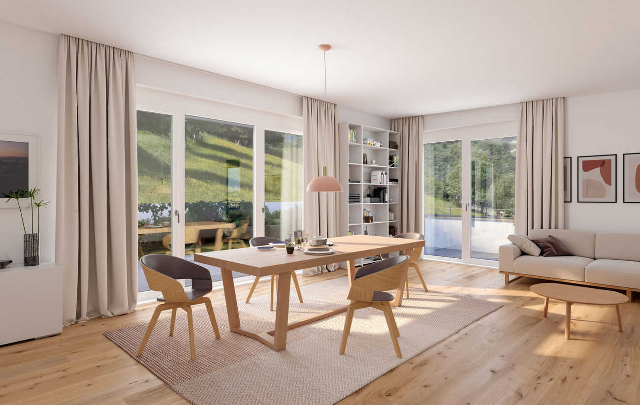 Rendering Kaltenleutgeben Wohnzimmer