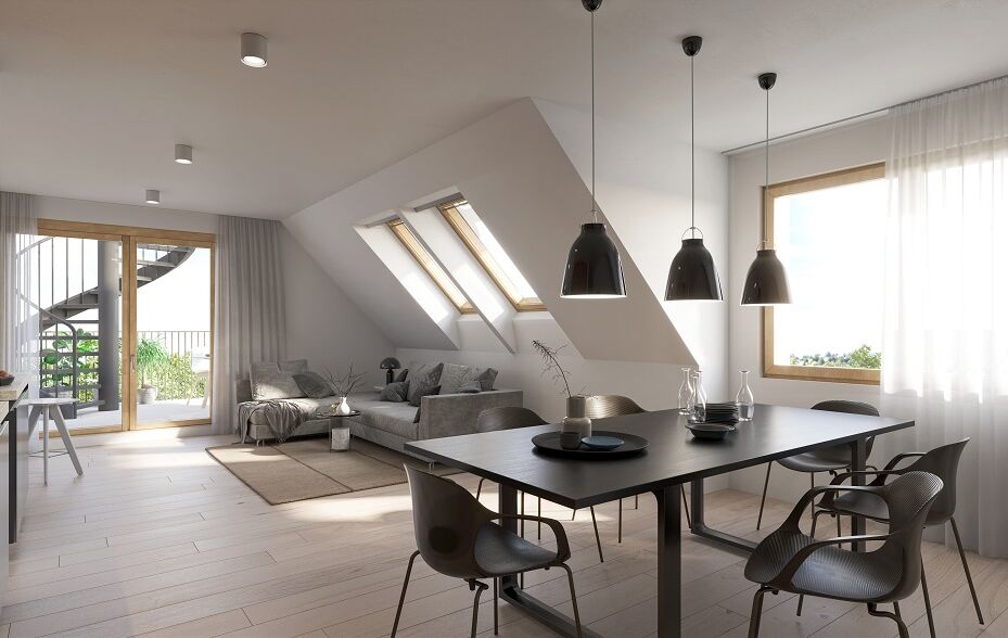 Visualisierung Lannesstrasse Wohnzimmer DG Visualisierung Lannesstrasse Wohnzimmer DG