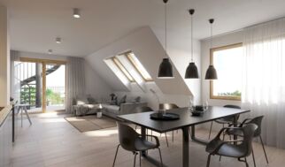 Visualisierung Lannesstrasse Wohnzimmer DG