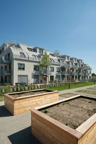 Gartenansicht Stiege 1 Gartenansicht Stiege 1